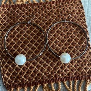 Gold hoop earrings